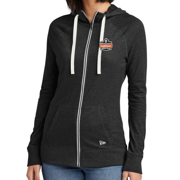 New Era® Ladies Sueded Cotton Blend Full-Zip Hoodie - Embroidered Logo Thumbnail