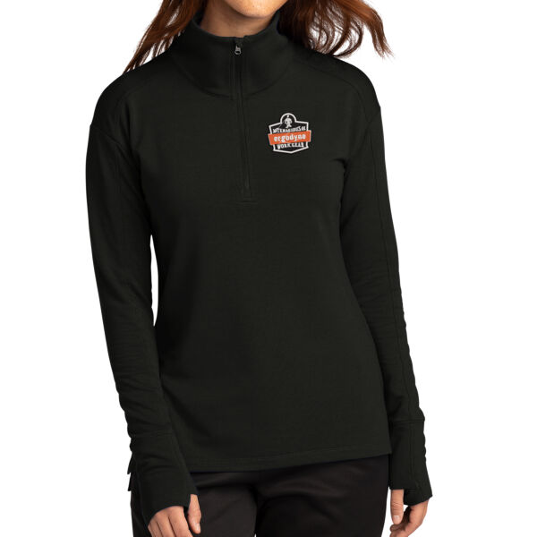 Sport-Tek® Ladies Sport-Wick® Flex Fleece 1/4-Zip - Embroidered Logo Thumbnail