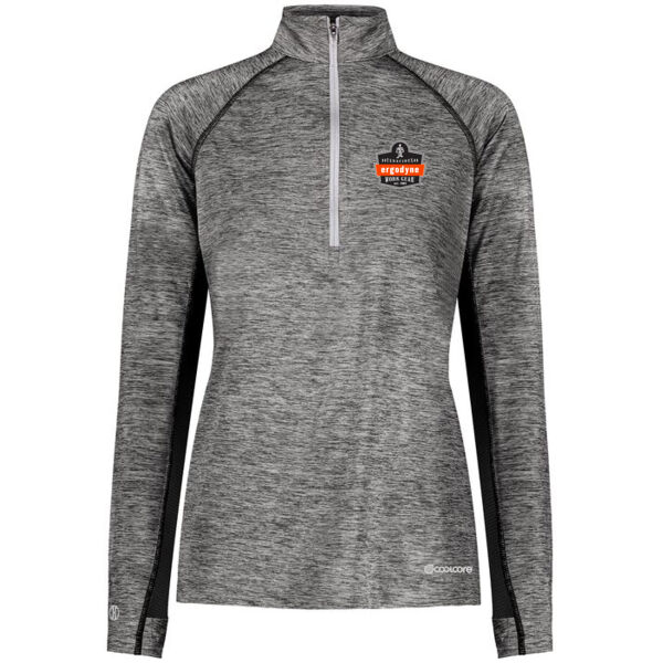 Holloway - Ladies Electrify Coolcore 1/2 Zip Pullover - Printed Logo Thumbnail