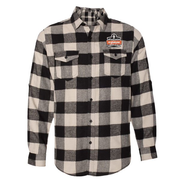 Burnside - Yarn-Dyed Long Sleeve Flannel Shirt - Embroidered Logo Thumbnail