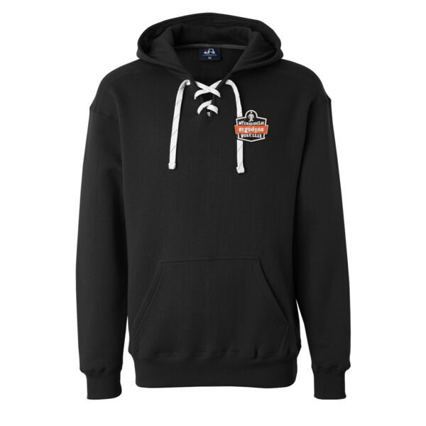 J. America - Sport Lace Hooded Sweatshirt - Embroidered Logos Thumbnail