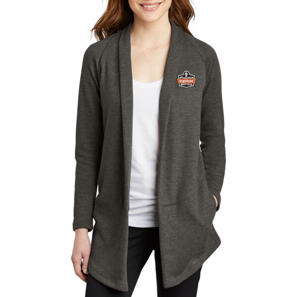 Port Authority® Ladies Interlock Cardigan - Embroidered Logo Thumbnail