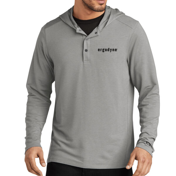 OGIO® Luuma Flex Hooded Henley - Printed Logo Thumbnail