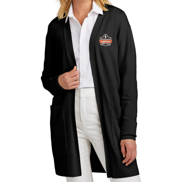 Mercer+Mettle™ Women’s Open-Front Cardigan Sweater - Embroidered Logo Thumbnail